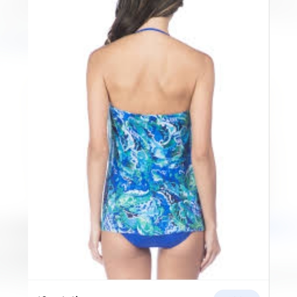 RALPH LAUREN flyaway one piece bandeau swimsuit 10 - Picture 3 of 10
